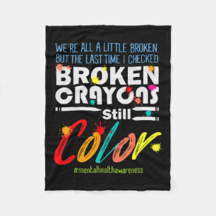 Cobertor De Velo Crayons Ainda Colorido Suporte à Consciência da Sa