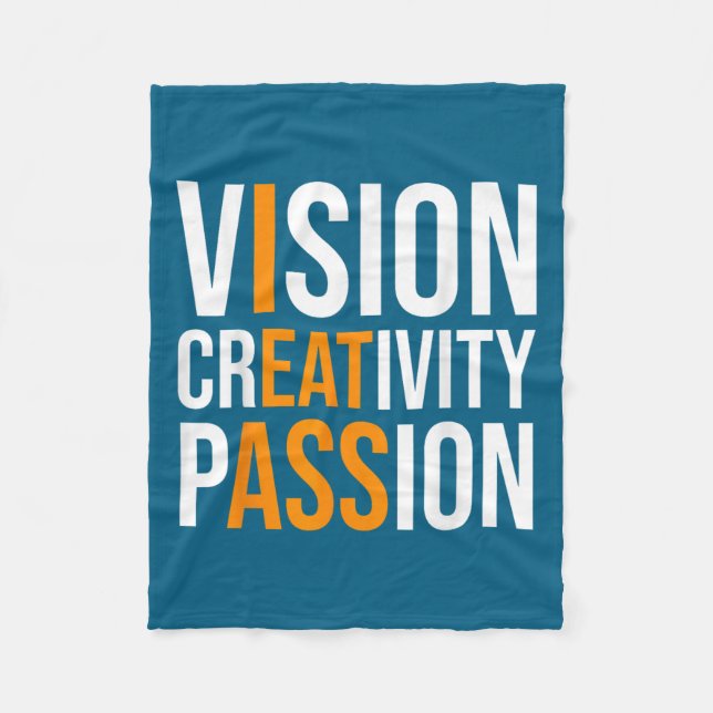 Cobertor De Velo Creativity On Shirt Sarcastic Funny Motivation  (Frente)