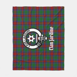 Cobertor De Velo Crest Badge e Tartan do Clã Jardine 
