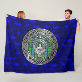 Cobertor De Velo Crest e Nó de Tartan do Clã Stirling