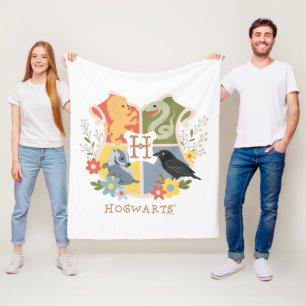 Cobertor De Velo Crest HOGWARTS™ Magical Blooms