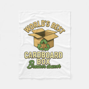 Cobertor De Velo Criador de caixas de papelão do mundo Engraçado Ec