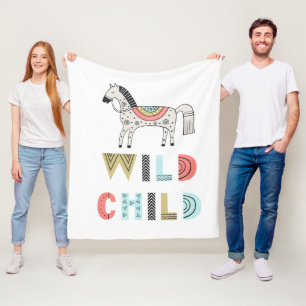 Cobertor De Velo Criança Selvagem - Scandia Horse Baby