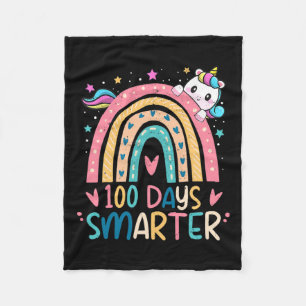 Cobertor De Velo Crianças 100 Dias Mais Inteligentes Meninas Unicór