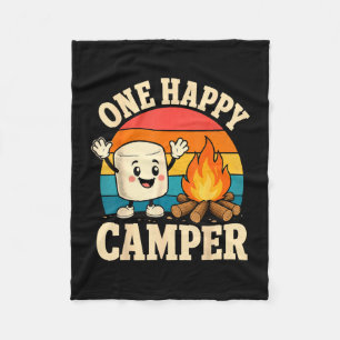 Cobertor De Velo Crianças acampando marshmallow fofo fogueira de ac