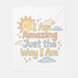 Cobertor De Velo Crianças Afirmação Comovente Incrível Exatamente C