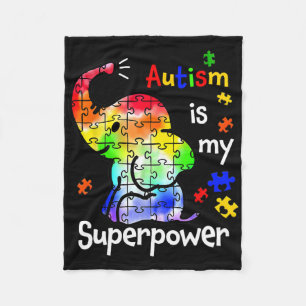 Cobertor De Velo Crianças Autismo É O Meu Superpoder Autismo De Ele