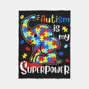 Cobertor De Velo Crianças Autismo É O Meu Superpoder Autismo De Ele