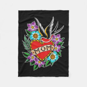 Cobertor De Velo Crianças Crianças Mãe Tatuagem Cardíaca