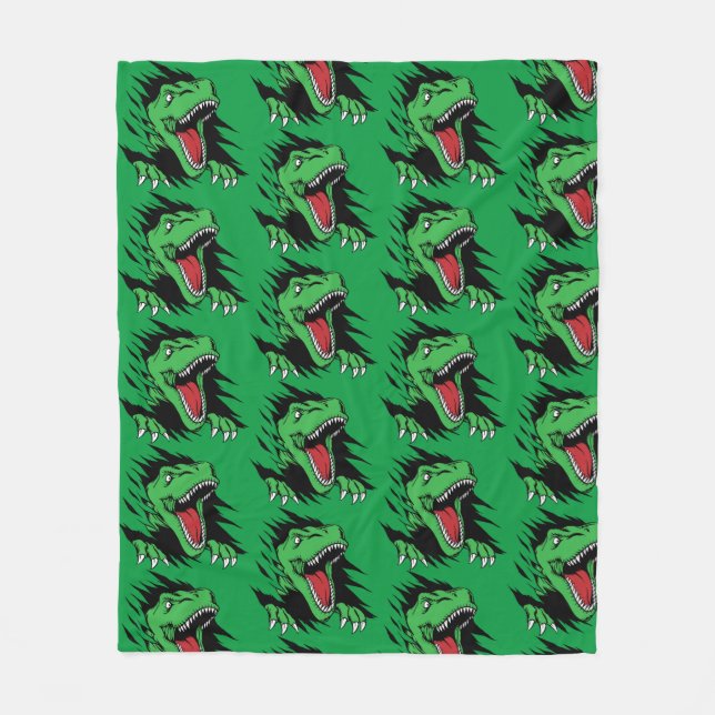 Cobertor De Velo Crianças dinossauros (Frente)