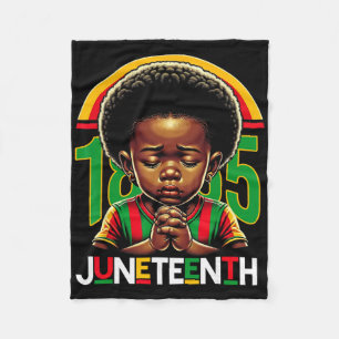 Cobertor De Velo Crianças Juneteenth Príncipe 1865 Mês da História 