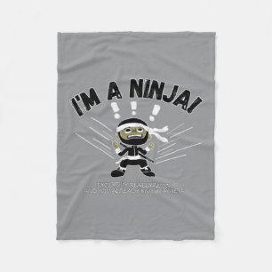 Cobertor De Velo Crianças Ninja Barulhentas