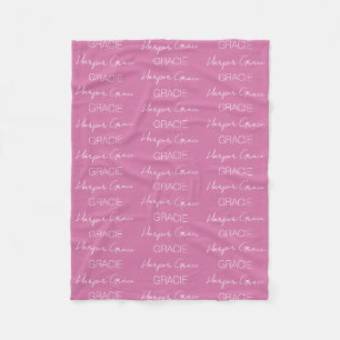 Cobertor De Velo Crianças Nome Personalizado Fleece Blanket