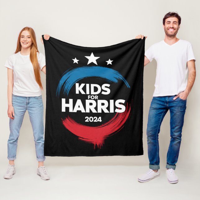 Cobertor De Velo Crianças Para Harris Presidente Kids Love Kamala H (In Situ)