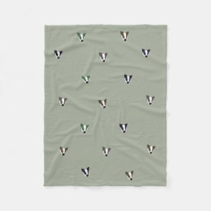 Cobertor De Velo Criatura da floresta do texugo