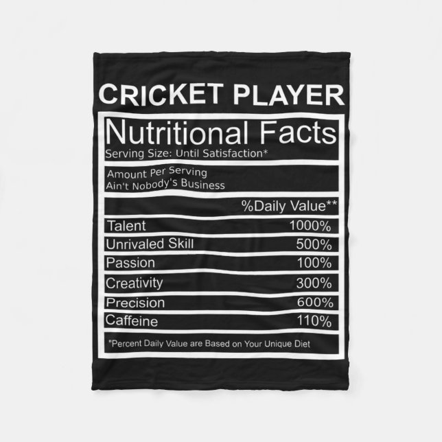Cobertor De Velo Cricket Apparel Cricket Lover Gift Cricket Player  (Frente)