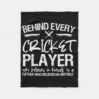 Cobertor De Velo Cricket Player Dad