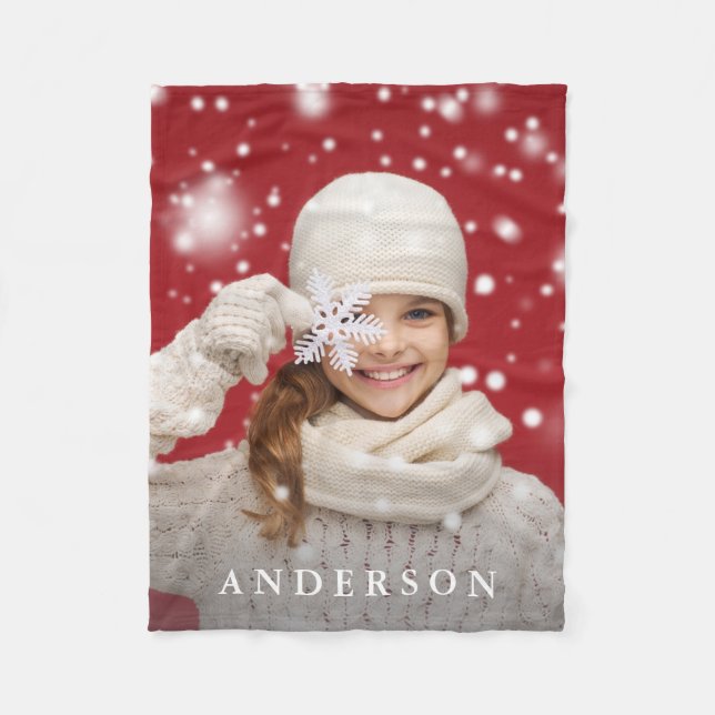 Cobertor De Velo Crie o seu | Adicionar a sua fotografia e nome per (Frente)