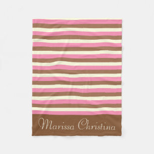 Cobertor De Velo Crie Seu Próprio - Stripes napolitanas Whimsical