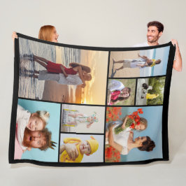 Cobertor De Velo Crie sua própria colagem de 8 fotos