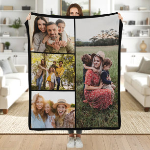 Cobertor De Velo Crie Sua Própria Colagem de Fotos Personalizada co
