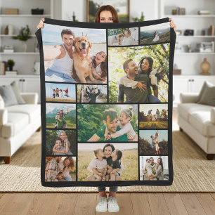 Cobertor De Velo Crie Sua Própria Colagem de Fotos Personalizada co