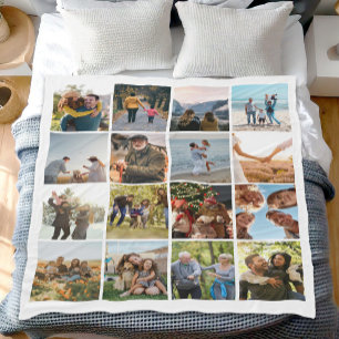 Cobertor De Velo Crie sua própria coleção de fotos personalizada 16