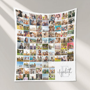Cobertor De Velo Crie sua própria coleção de fotos personalizada 90