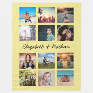 Cobertor De Velo Crie sua própria coleção personalizada de fotos da