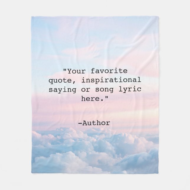 Cobertor De Velo Crie sua própria cotação (Frente)