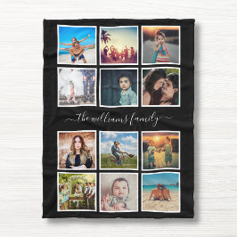 Cobertor De Velo Crie suas memórias personalizadas de colagem de fo