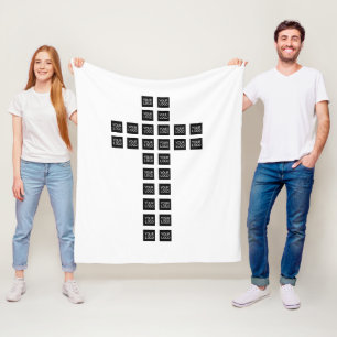 Cobertor De Velo Crie um padrão cruzado com qualquer logotipo ou im