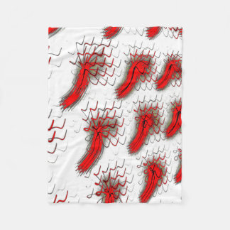 Cobertor De Velo Crimson Brushwave Fleece Blanket