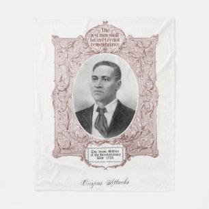 Cobertor De Velo Crispus Attucks: mártir da Revolução Americana