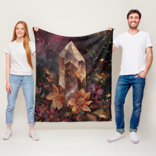 Cobertor De Velo Cristal Floral da Galáxia Âmice Mística (5)
