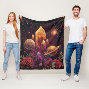 Cobertor De Velo Cristal Floral da Galáxia Âmice Mística (7)