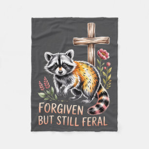 Cobertor De Velo Cristianismo de Guaxinim Feral Mas Perdoado Citaçã