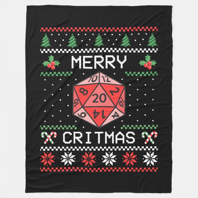 Cobertor De Velo Critérios de feliz II - Natal Feio (Frente)