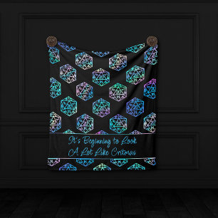 Cobertor De Velo Critérios RPG Holo Fantasy Tabletop Gamer Dice