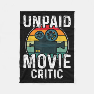 Cobertor De Velo Crítico de Filme de Cinema Retro Vintage Não Pago