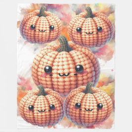 Cobertor De Velo Crochet Cute Pumpkin