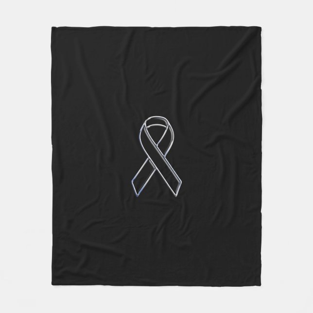 Cobertor De Velo Cromo Como Consciência da Fita Negra (Frente)