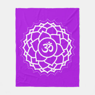 Cobertor De Velo Crown Chakra Sahasrara Roxa Meditação