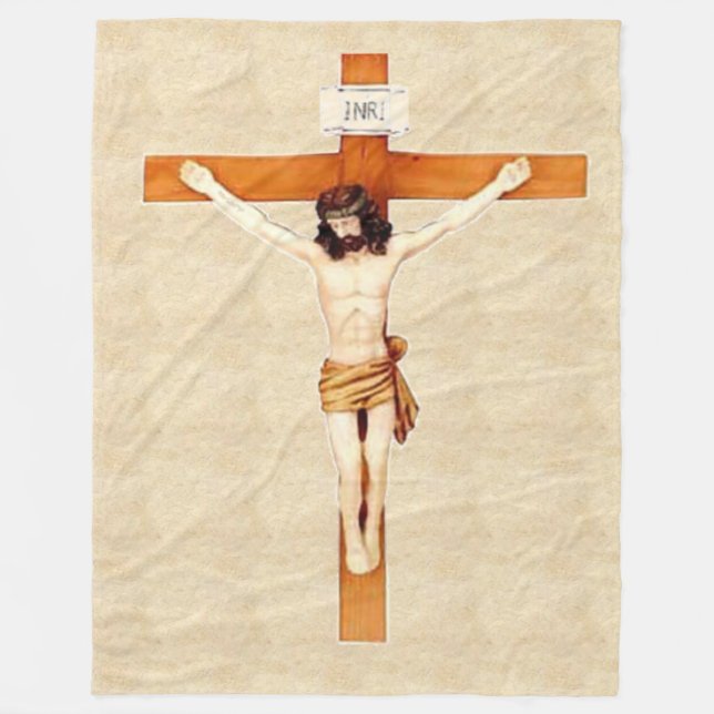 Cobertor De Velo CRUCIFIX Fleece Blanket (Frente)