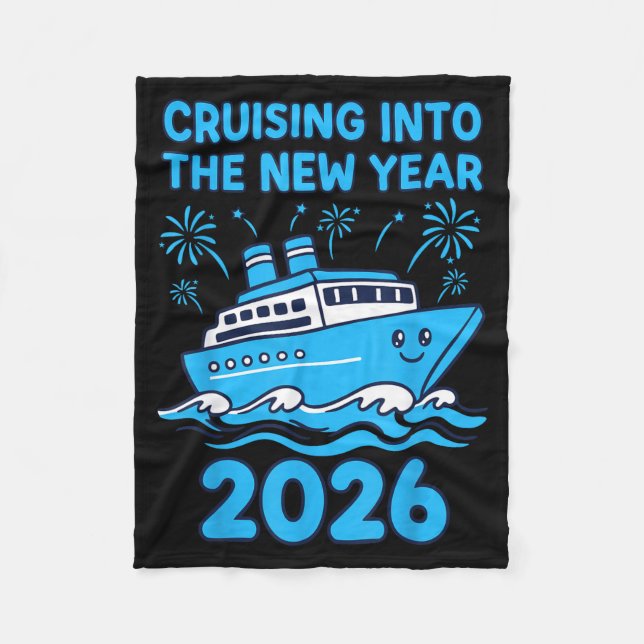 Cobertor De Velo Cruising Into The New Year 2026 Celebration  (Frente)