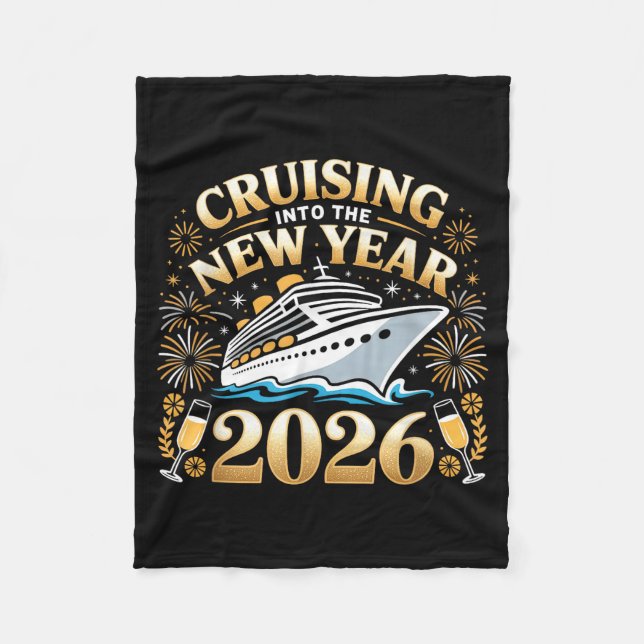 Cobertor De Velo Cruising Into The New Year 2026 Happy New Year 202 (Frente)