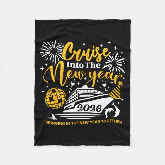 Cobertor De Velo Cruising Into The New Year 2026 Happy New Year 202 (Frente)
