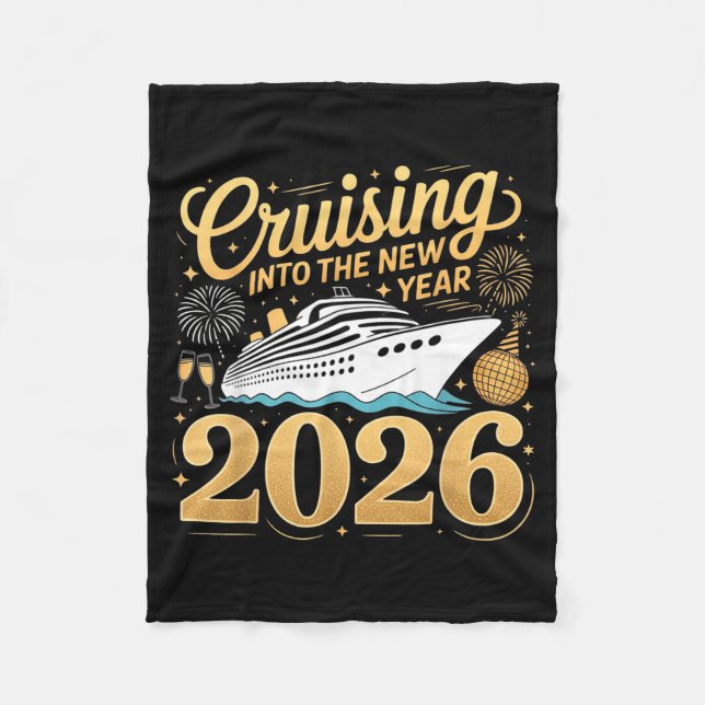 Cobertor De Velo Cruising Into The New Year 2026 Matching Family Cr (Frente)