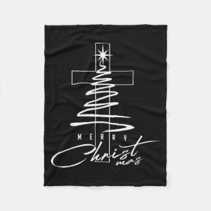 Cobertor De Velo Cruz Cristã Jesus Feliz Natal Árvore de Natal Ho