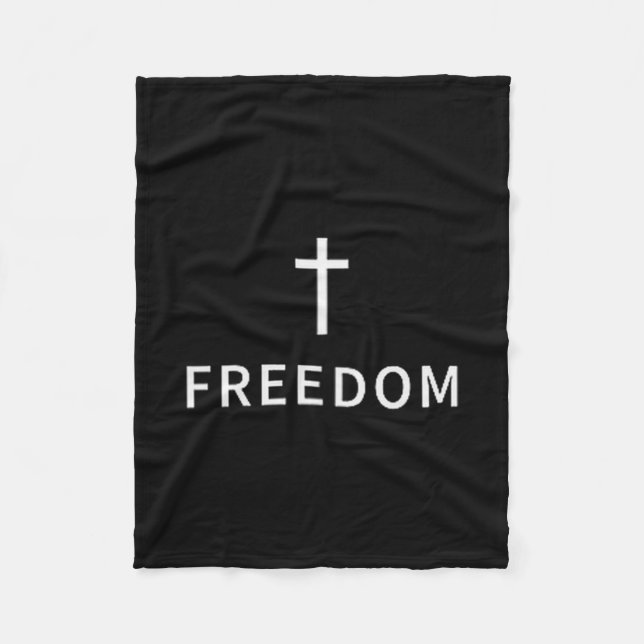 Cobertor De Velo Cruz Mínima Cristã Liberdade Religiosa Moderna F (Frente)